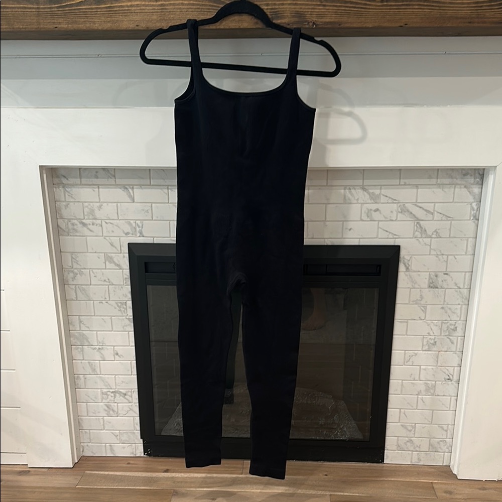 Black Sleeveless ribbed stretch Jumpsuit 4 for $20